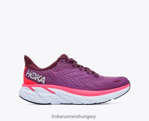 Hoka Női Futócipő - Hoka Clifton 8 nők 662P40219 szőlőbor/beautyberry
